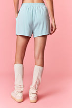 Load image into Gallery viewer, Peach Love Solid Color Wavy Stripe Hem Set in Light Blue
