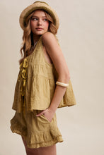 Load image into Gallery viewer, Listicle Embroidered Tiered Ruffle Set in Willow Green

