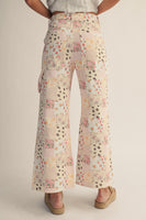 LovLov Vintage Pastel Floral Patchwork Wide Leg Pants in Floral ON ORDER