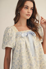 Load image into Gallery viewer, LovLov Blue Ribbon Meadow Bloom Dress in Floral
