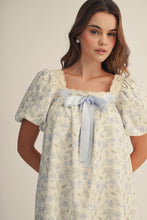 Load image into Gallery viewer, LovLov Blue Ribbon Meadow Bloom Dress in Floral
