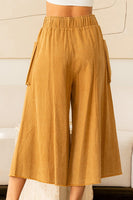 Sew in Love High Rise Cropped Wide Leg Pants in Camel