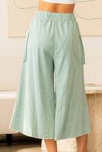 Load image into Gallery viewer, Sew in Love High Rise Cropped Wide Leg Pants in Sage
