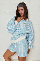 Papermoon Gingham Lounge Set in Blue