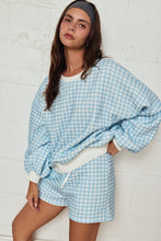 Load image into Gallery viewer, Papermoon Gingham Lounge Set in Blue

