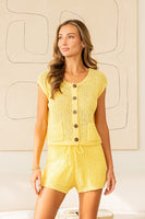 Sew in Love Yellow Sweater Knit Set