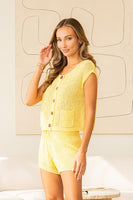 Sew in Love Yellow Sweater Knit Set