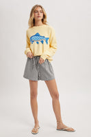 Wishlist Knit FISH Sweater in Lemon