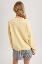Load image into Gallery viewer, Wishlist Knit FISH Sweater in Lemon
