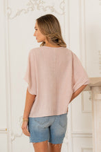 Load image into Gallery viewer, Sew in Love Patchwork Striped Dolman Sleeve Top in Terracotta

