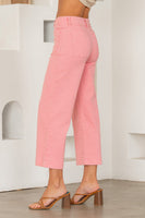 Sew in Love Wide Leg Pants in Rose Pink