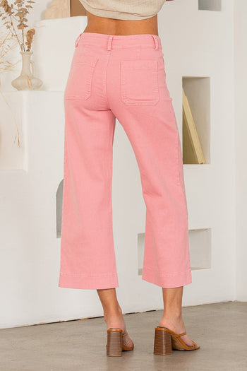 Sew in Love Wide Leg Pants in Rose Pink