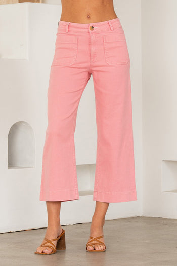 Sew in Love Wide Leg Pants in Rose Pink