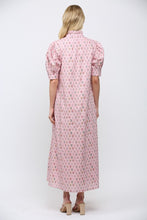 Load image into Gallery viewer, FATE Floral Print Front Button Down Maxi Dress in Pink Multi
