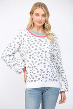 Load image into Gallery viewer, FATE Animal Jacquard Knit Sweater in White Charcoal
