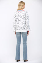 Load image into Gallery viewer, FATE Animal Jacquard Knit Sweater in White Charcoal
