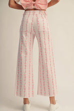 Load image into Gallery viewer, LovLov Vintage Rose Patterned Stripe Relaxed Fit Pants in Floral
