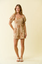 Load image into Gallery viewer, Doe &amp; Rae Floral Embroidery Jumpsuit in Beige
