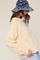 Wishlist Soft-Touch Knit Pullover Top in Lemon