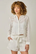 Load image into Gallery viewer, Mystree Mixed Lace Scallop Edge Shorts in Off White (SHORTS ONLY)
