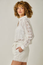 Load image into Gallery viewer, Mystree Mixed Lace Top in Off White (TOP ONLY)
