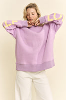 Jade by Jane BE YOURSELF LOVE YOURSELF Sweatshirt in Lavender