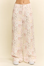 Load image into Gallery viewer, Jade by Jane Floral Patchwork Wide Leg Pants in Multi Color
