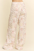 Jade by Jane Floral Patchwork Wide Leg Pants in Multi Color