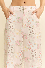 Load image into Gallery viewer, Jade by Jane Floral Patchwork Wide Leg Pants in Multi Color
