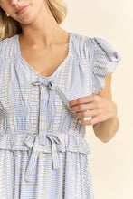 Load image into Gallery viewer, Jade by Jane Vintage Check Smocked Midi Dress in Blue

