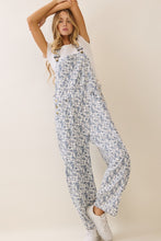 Load image into Gallery viewer, Oddi Floral Printed Cropped Overall Jumpsuit in Washed Flower

