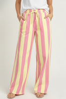 LovLov Stripe Daydream In The Pants in Pink/Lemon