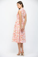 Load image into Gallery viewer, FATE Front Zip Floral Print Midi Dress in Cream Multi
