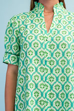 Load image into Gallery viewer, GiGio Bright Printed Button Down Midi Dress in Grass Mix
