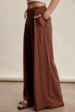 Load image into Gallery viewer, Listicle Wide Leg Pleated Pants in Brown

