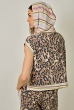 Load image into Gallery viewer, Mystree Mixed Print French Terry Hoodie Tee in Dusty Pink (TOP ONLY)
