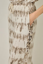 Load image into Gallery viewer, Mystree Mixed Print French Terry Pants in Oatmeal Tie Dye (PANTS ONLY)
