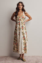 Load image into Gallery viewer, Forte Floral Panel Midi Dress in Ecru
