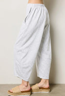 Charlotte Avery Scuba Knit Shorts in Ash Grey
