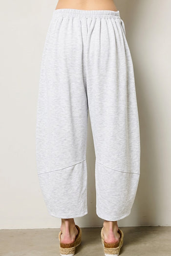Charlotte Avery Scuba Knit Shorts in Ash Grey