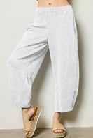 Charlotte Avery Scuba Knit Shorts in Ash Grey
