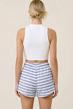 Load image into Gallery viewer, Charlotte Avery Striped Terry Cloth Shorts in Royal
