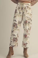 LovLov Frontier Reverie Equestrian Narrative Pants in Multi