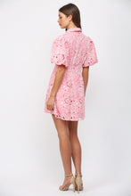 Load image into Gallery viewer, FATE Floral Lace Cutout Mini Dress in Pink

