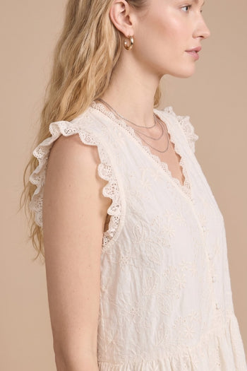 janna eyelet mini dress Halo Eyelet Mini Dress Gioia by Gianna