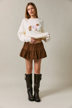 Load image into Gallery viewer, Le Lis Dog in a Sweater Graphic Knit Sweater in Ivory
