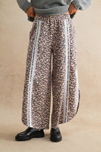 Load image into Gallery viewer, LovLov Leopard Print and Lace Detailed Tulip Pants in Leopard
