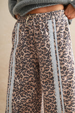 Load image into Gallery viewer, LovLov Leopard Print and Lace Detailed Tulip Pants in Leopard

