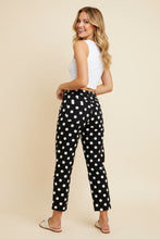 Load image into Gallery viewer, Heimish Polka Dot High-Rise Straight Leg Pants in Black/White
