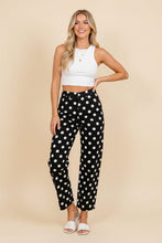Load image into Gallery viewer, Heimish Polka Dot High-Rise Straight Leg Pants in Black/White
